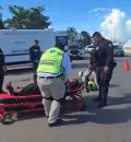 Dos personas reciben atención médica tras accidente vial en el malecón de Campeche