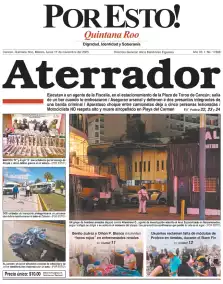 portada edición impresa Cancún 17/11/2025