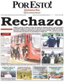 portada edición impresa Cancún 20/11/2025