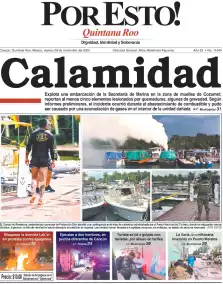 portada edición impresa Cancún 28/11/2025