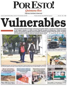 portada edición impresa Cancún 12/12/2025