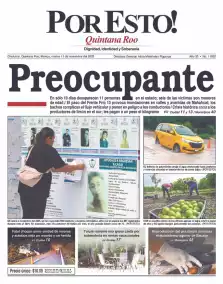 portada edición impresa Chetumal 11/11/2025