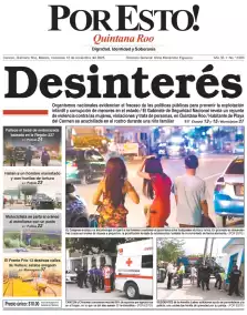 portada edición impresa Cancún 12/11/2025