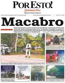 portada edición impresa Cancún 07/11/2025