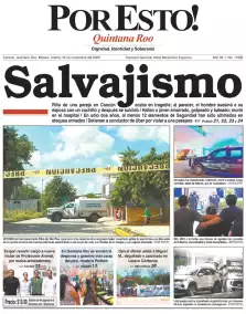 portada edición impresa Cancún 18/11/2025