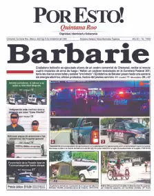portada edición impresa Chetumal 09/11/2025