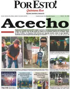 portada edición impresa Cancún 04/10/2025