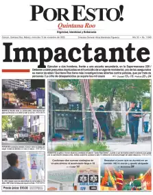 portada edición impresa Cancún 19/11/2025