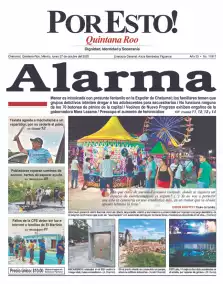 portada edición impresa Chetumal 27/10/2025