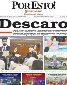portada edición impresa Cancún 04/11/2025