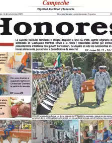 portada edición impresa Campeche 14/10/2025