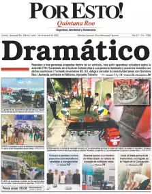 portada edición impresa Cancún 01/12/2025