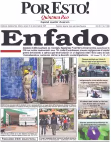 portada edición impresa Chetumal 28/11/2025