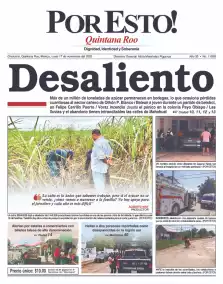 portada edición impresa Chetumal 17/11/2025