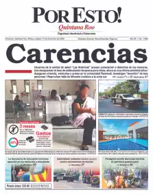 portada edición impresa Chetumal 13/12/2025
