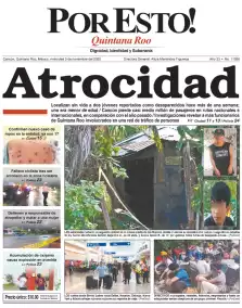 portada edición impresa Cancún 05/11/2025