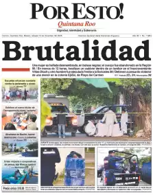 portada edición impresa Cancún 13/12/2025