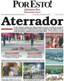 portada edición impresa Cancún 13/10/2025