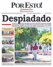 portada edición impresa Chetumal 31/10/2025