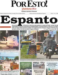 portada edición impresa Chetumal 23/11/2025