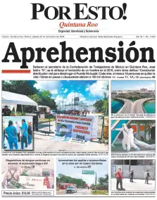 portada edición impresa Cancún 22/11/2025