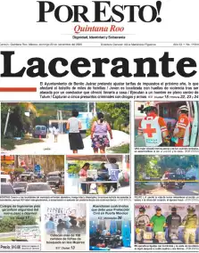 portada edición impresa Cancún 23/11/2025