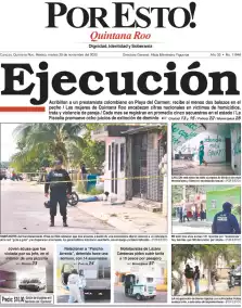portada edición impresa Cancún 25/11/2025