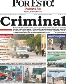 portada edición impresa Cancún 10/10/2025