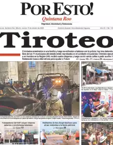 portada edición impresa Cancún 17/10/2025