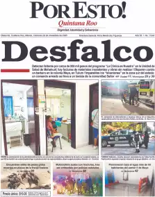 portada edición impresa Chetumal 26/11/2025