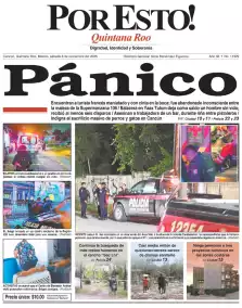 portada edición impresa Cancún 08/11/2025