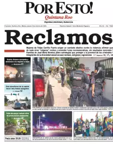 portada edición impresa Chetumal 02/10/2025