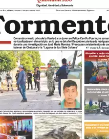 portada edición impresa Chetumal 03/10/2025