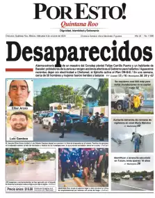 portada edición impresa Chetumal 08/10/2025