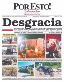 portada edición impresa Chetumal 29/11/2025