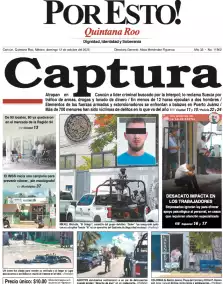 portada edición impresa Cancún 12/10/2025