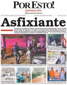 portada edición impresa Cancún 27/10/2025