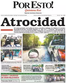 portada edición impresa Cancún 07/12/2025