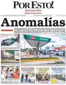 portada edición impresa Cancún 18/10/2025