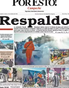 portada edición impresa Campeche 10/10/2025