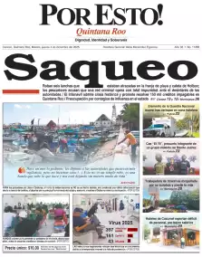 portada edición impresa Cancún 04/12/2025