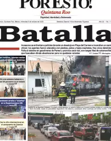 portada edición impresa Cancún 08/10/2025