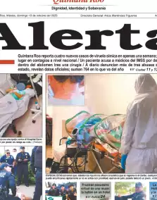 portada edición impresa Cancún 19/10/2025