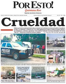 portada edición impresa Cancún 15/11/2025
