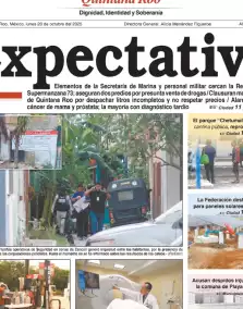 portada edición impresa Cancún 20/10/2025
