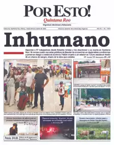 portada edición impresa Chetumal 28/10/2025