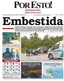 portada edición impresa Chetumal 07/10/2025