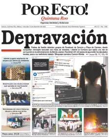 portada edición impresa Cancún 10/12/2025