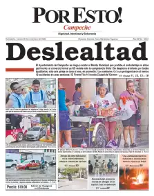 portada edición impresa Campeche 28/11/2025