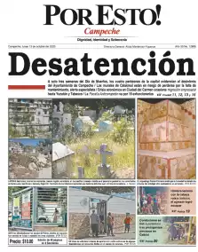 portada edición impresa Campeche 13/10/2025